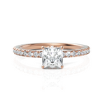 Load image into Gallery viewer, The Stanzi Princess Cut Diamond Ring (0.50 CT. Princess Cut)