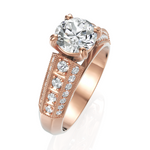 Load image into Gallery viewer, Lustre Solitaire Round Cut Diamond Ring (1.00 Ct. Solitaire)