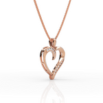 Load image into Gallery viewer, Twirl Heart Diamond Pendant ( Neck Chain Is Not A Part Of The Product And Can Be Bought Separately )