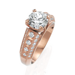 Load image into Gallery viewer, Antiquated Round Cut Diamond Solitaire Ring (1.00 CT. Round Cut)