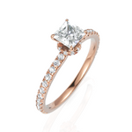 Load image into Gallery viewer, The Stanzi Princess Cut Diamond Ring (0.50 CT. Princess Cut)