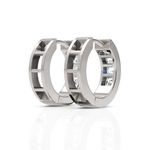 Load image into Gallery viewer, True Elegant Princess Cut Diamond hoops