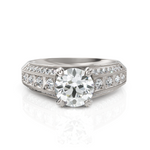 Load image into Gallery viewer, Antiquated Round Cut Diamond Solitaire Ring (1.00 CT. Round Cut)