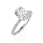 Load image into Gallery viewer, Immense Oval Cut Diamond Solitaire Ring (2.00 CT. Oval Cut)