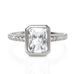 Load image into Gallery viewer, Radiant Cut Diamond Engagement Ring (1.50 CT. Solitaire)