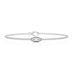 Load image into Gallery viewer, EMERALD CUT DIAMOND BRACELET