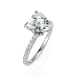 Load image into Gallery viewer, Blazing Solitaire Heart Cut Diamond Ring (2.00 CT. Heart Cut)