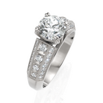 Load image into Gallery viewer, Antiquated Round Cut Diamond Solitaire Ring (1.00 CT. Round Cut)