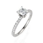 Load image into Gallery viewer, The Stanzi Princess Cut Diamond Ring (0.50 CT. Princess Cut)