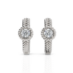 Load image into Gallery viewer, wonderous Single Diamond Hoops