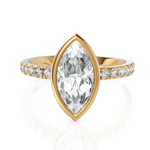 Load image into Gallery viewer, Marquise Cut Solitaire Diamond Wedding Ring With Bezel Set (1.50 CT. Marquise Cut)