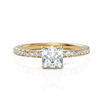 Load image into Gallery viewer, The Stanzi Princess Cut Diamond Ring (0.50 CT. Princess Cut)