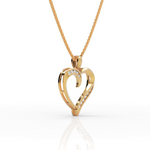 Load image into Gallery viewer, Twirl Heart Diamond Pendant ( Neck Chain Is Not A Part Of The Product And Can Be Bought Separately )
