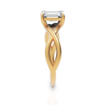 Load image into Gallery viewer, Solitude Emerald Cut Diamond Dream Ring