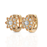 Load image into Gallery viewer, Radiating Floral Diamond Earrings
