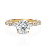 Load image into Gallery viewer, Imperious Round Cut Solitaire Diamond Ring (1.00 CT. Carat)