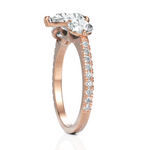 Load image into Gallery viewer, Trinity Pear Cut &amp; Round Cut Three Solitaire Diamond Ring (1.50 CT. Pear Cut)
