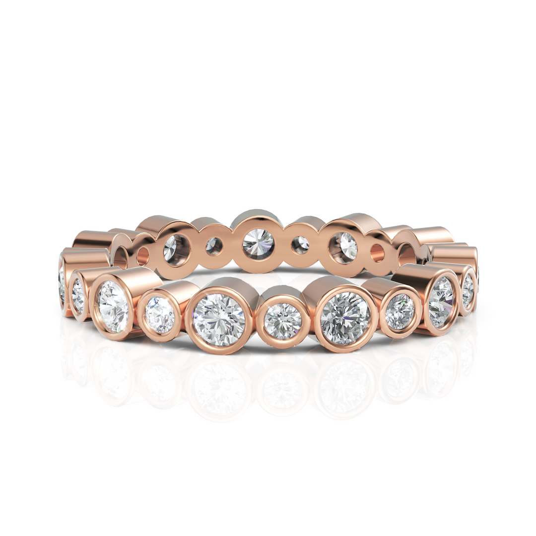 Metis Round Diamond Bezel Setting Eternity Ring