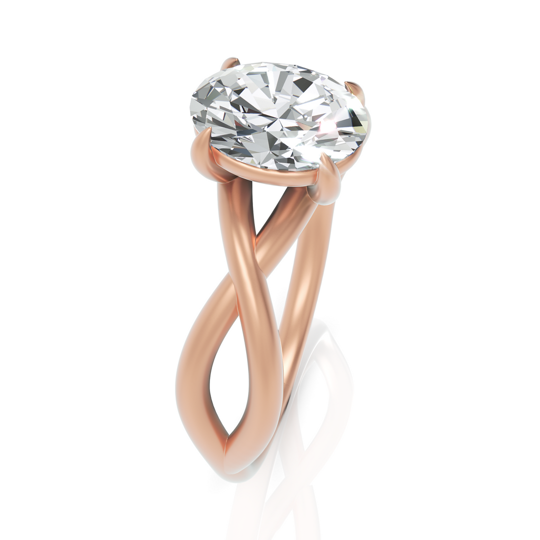 Solitaire Spellbound Oval Cut Ring (1.00 Carat)