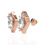 Load image into Gallery viewer, Classic Marquise Cut Diamond Studs
