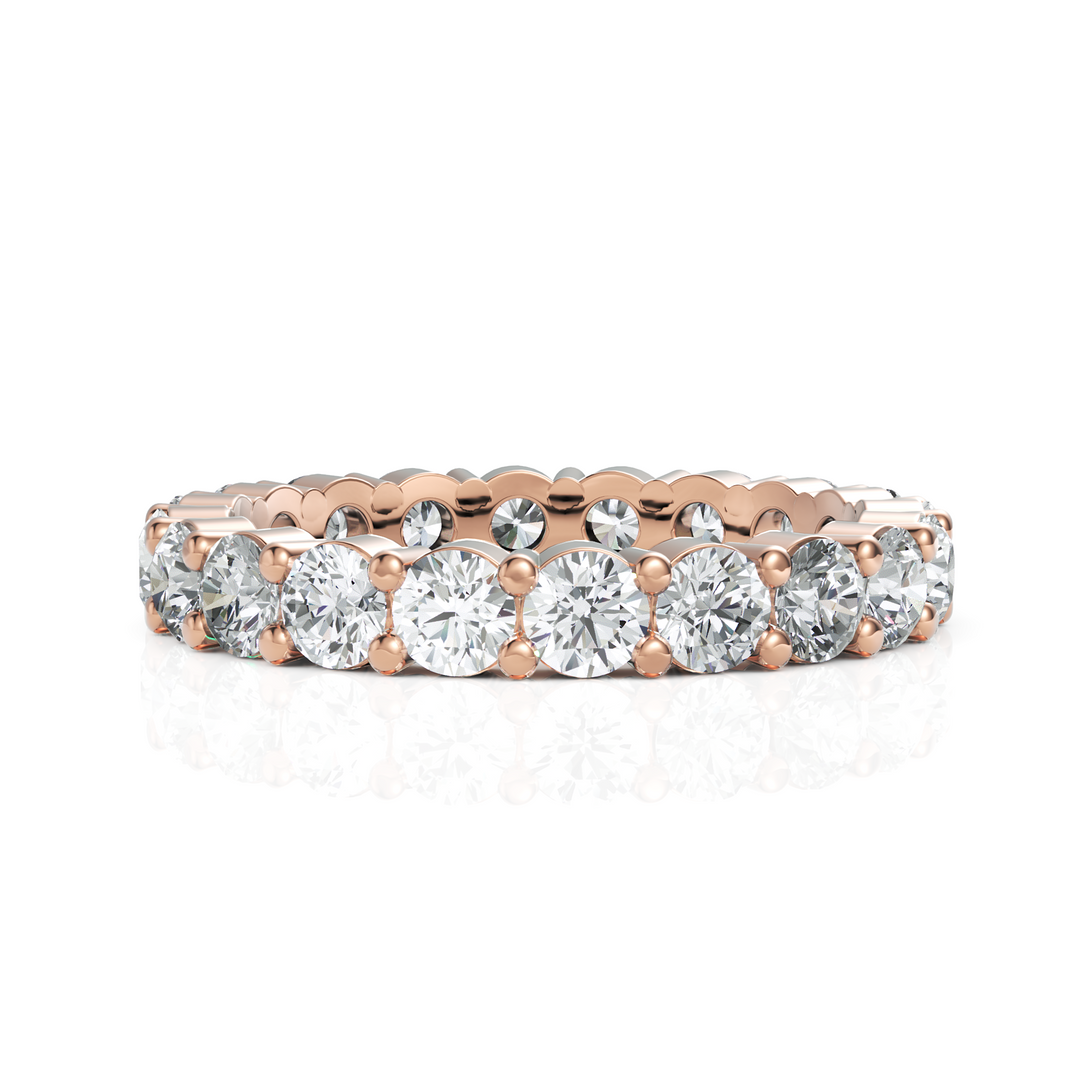 Stunning Round Cut Diamond Eternity Band