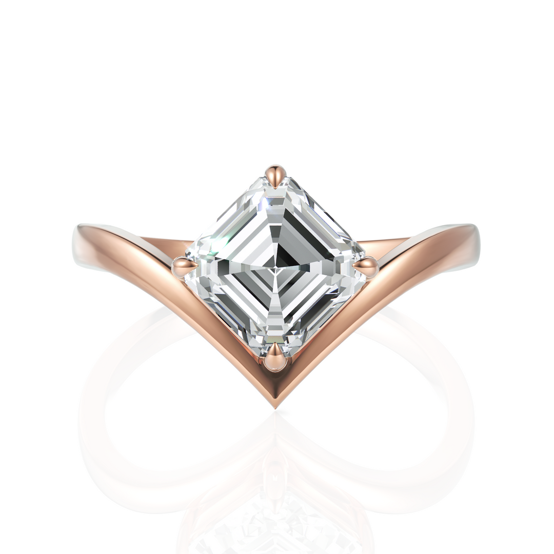 Solitude Mirage Asscher Cut 1.50 CT. Diamond Ring