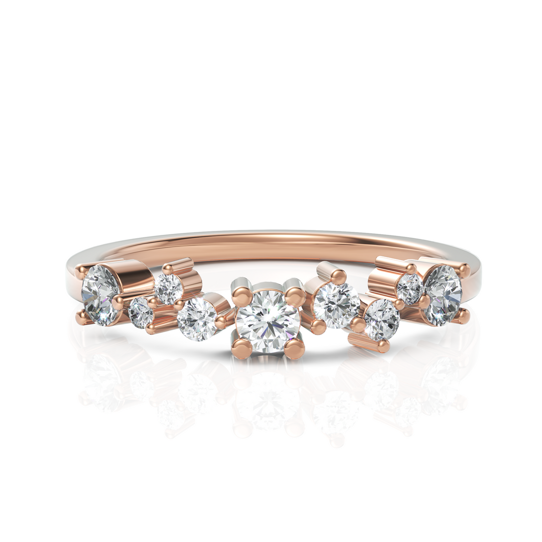 Scattered Miracle Round Diamond Ring