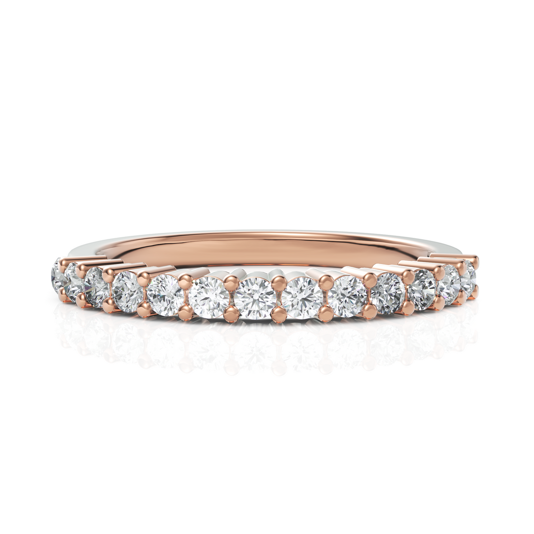 Glistening Classic Diamond Half Eternity Band