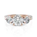 Load image into Gallery viewer, Troupe Round Three Stone Round Cut Diamond Ring (1.5 CT. Center Diamond)
