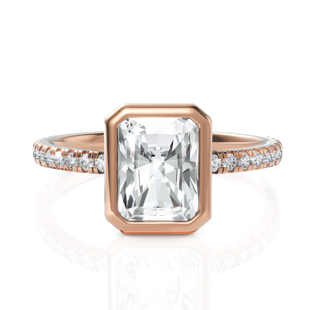 Radiant Cut Diamond Engagement Ring (1.50 CT. Solitaire)