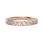 Load image into Gallery viewer, Elegant half Eternity Ring With Round Cut Diamond
