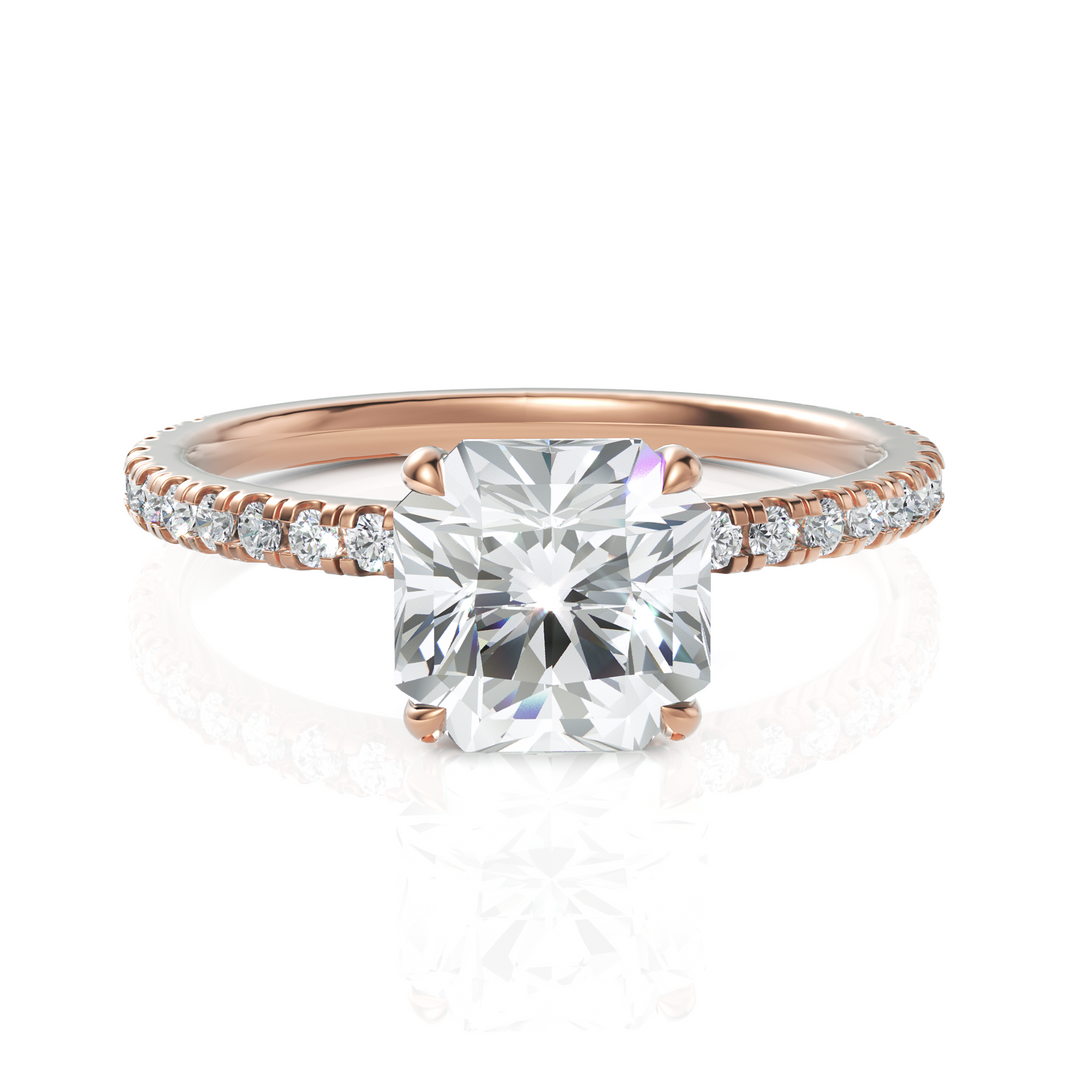 Solitude Grace Square Radiant Cut Diamond Ring (1.50 CT. Square Radiant Cut)