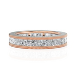 Load image into Gallery viewer, Princess Cut Diamond Eternity Wedding Band
