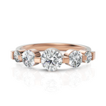 Load image into Gallery viewer, Olympius 5 Stone Round Cut Diamond Ring
