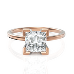 Load image into Gallery viewer, Nebula Solitaire Princess Cut Spark Ring
