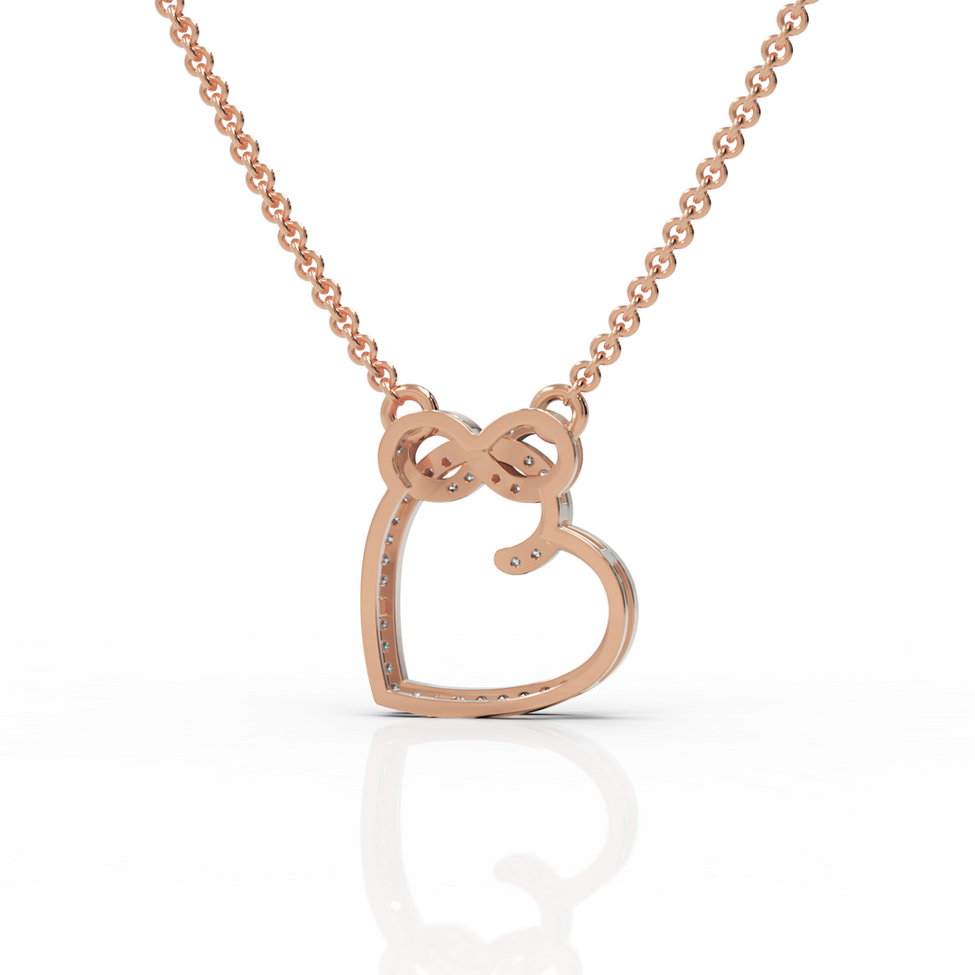 Infinity Love Diamond Pendant