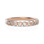 Load image into Gallery viewer, Elegant half Eternity Ring With Round Cut Diamond