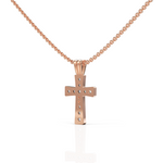 Load image into Gallery viewer, Whitney Cross Diamond Pendant Superior Diamond Feather Pendant ( Neck Chain Is Not A Part Of The Product And Can Be Bought Separately )