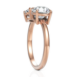Load image into Gallery viewer, Toi Et Moi Solitaire Diamond Ring With Oval Cut &amp; Round Cut Diamonds (1.50 CT. Each Diamond)