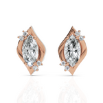 Load image into Gallery viewer, Classic Marquise Cut Diamond Studs
