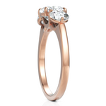 Load image into Gallery viewer, Three Stone solitaire Ring With Cushion Cut &amp; Round Cut Diamond (1.50 CT. Cushion Cut)
