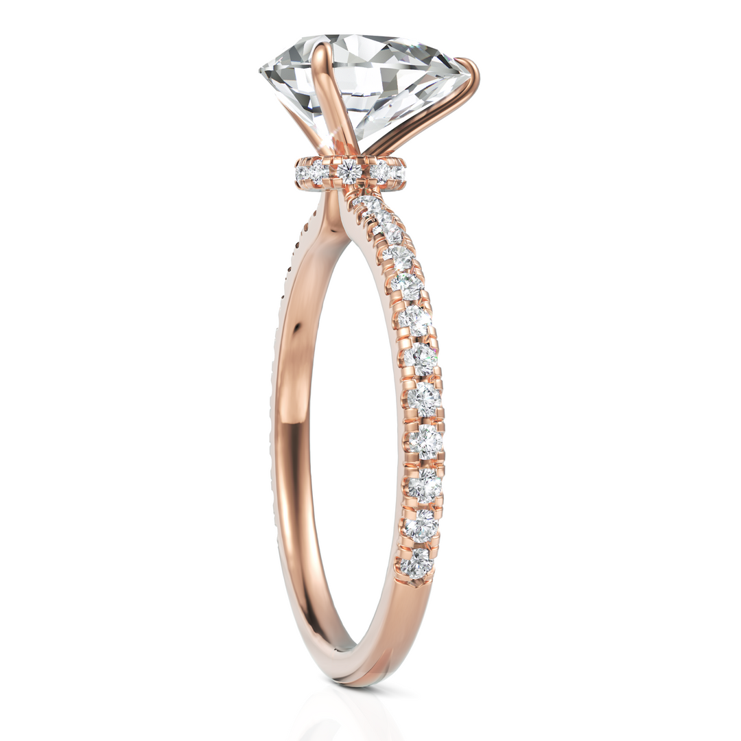 Pear Cut Solitaire Diamond Wedding Ring (1.50 CT. Pear Cut)