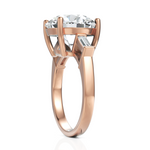 Load image into Gallery viewer, Immense Round Brilliant Cut Diamond With Side Baguette Ring (3.00 CT. Solitaire)
