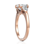 Load image into Gallery viewer, Extraordinary Three Stone Diamond Solitaire Ring With Princess Cut &amp; Pear Cut (1.50 CT. Princess Cut)
