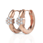 Load image into Gallery viewer, Seven Stone Charming Diamond Hoop Earrings
