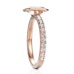 Load image into Gallery viewer, Bezel Set Emerald Cut Solitaire Engagement Ring (1.00 CT. Solitaire)