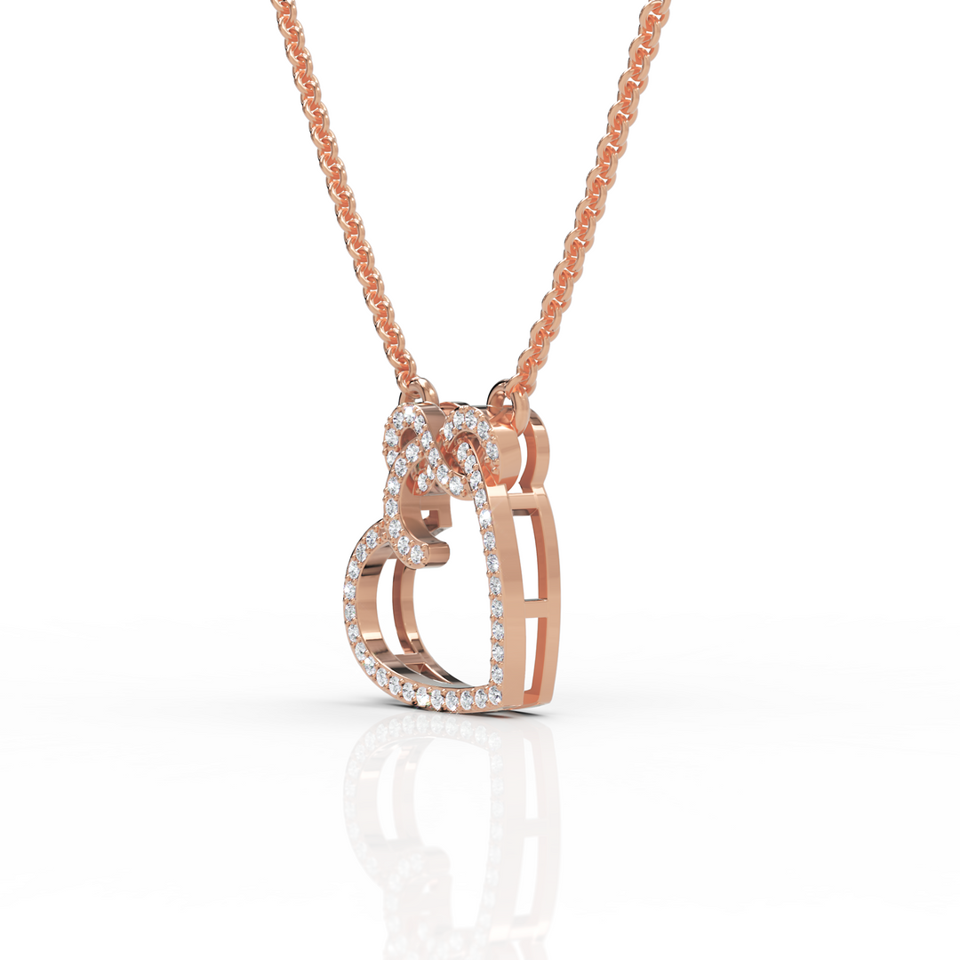 Infinity Love Diamond Pendant