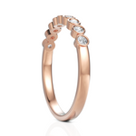 Load image into Gallery viewer, Elegant half Eternity Ring With Round Cut Diamond
