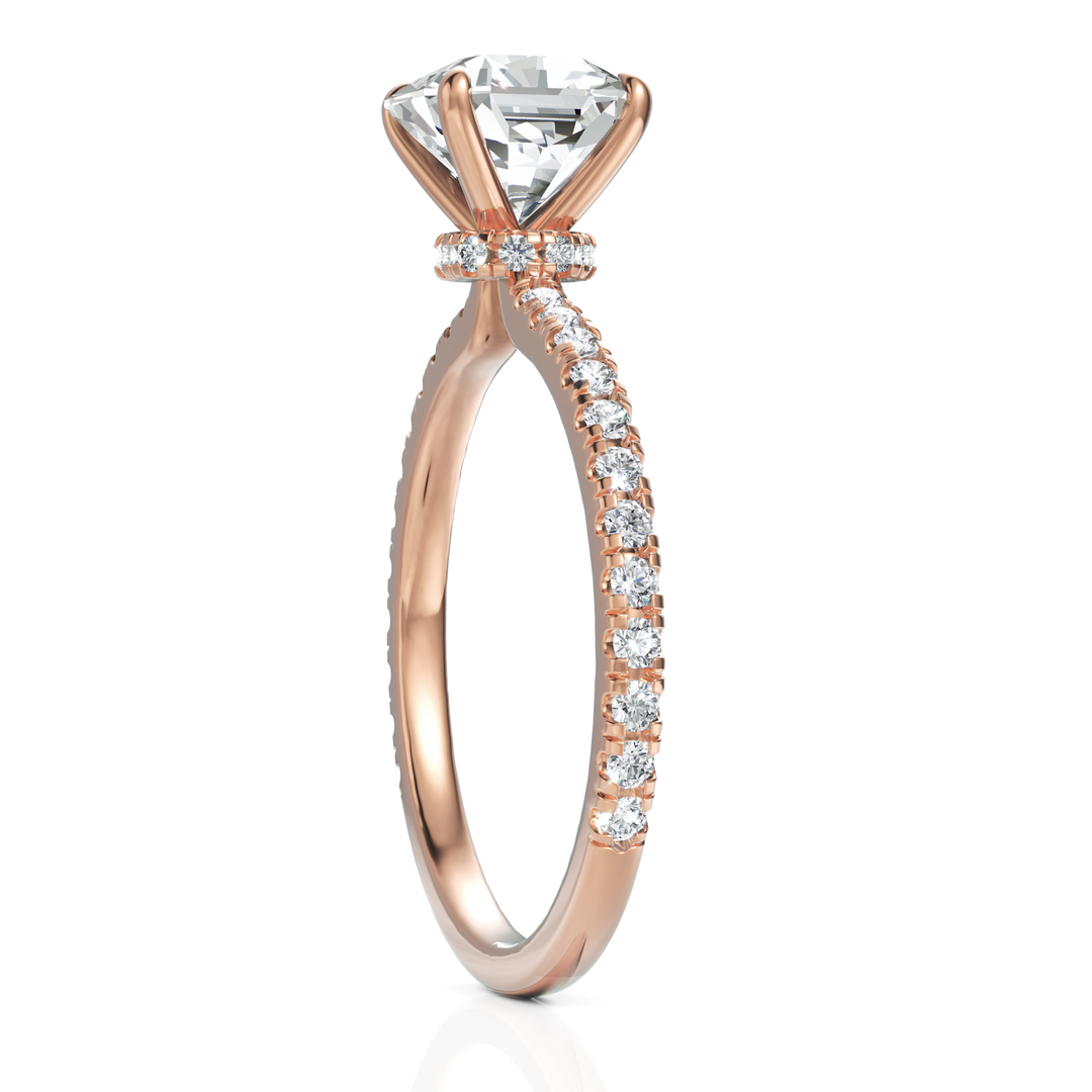 Solitude Grace Square Radiant Cut Diamond Ring (1.50 CT. Square Radiant Cut)