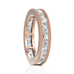 Load image into Gallery viewer, Princess Cut Diamond Eternity Wedding Band
